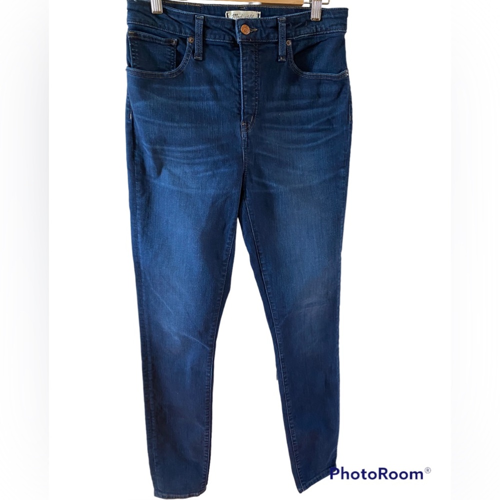 Madewell Curvy High Rise Skinny Dark Wash Jeans Size 29T  K4313